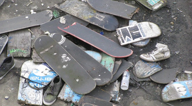 Broken skateboards harm the environment. Recycled plastic skateboards help the environment.